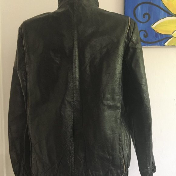 Opera-Leather -vintage Bomber Jacket - Picture 2 of 2